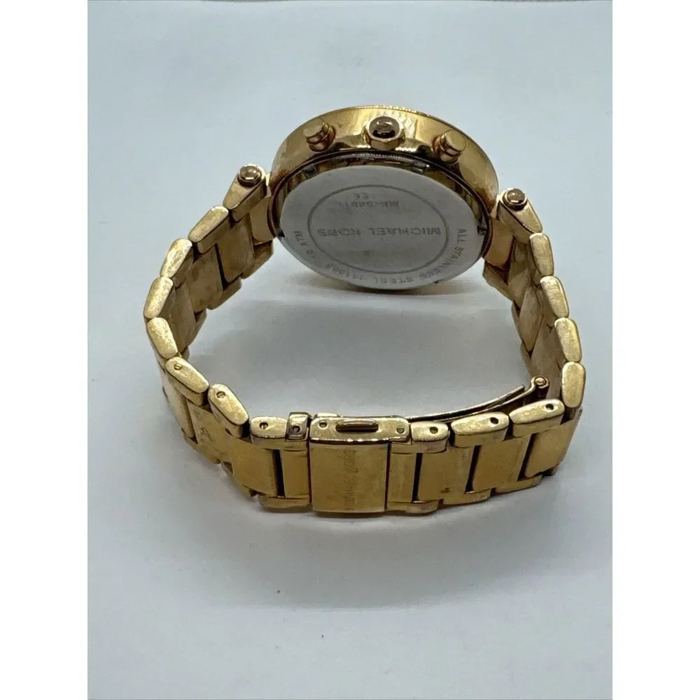 Michael Kors Parker MK5491 Women's Gold Stainless Steel Analog Dial Watch JNA410